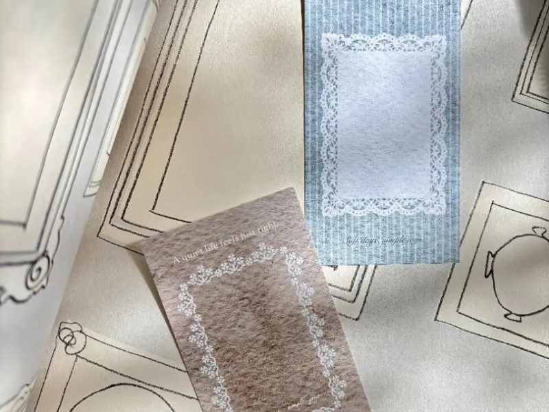 Pion Memo Cards - Lace Frame