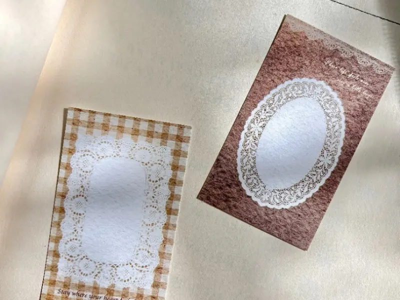 Pion Memo Cards - Lace Frame
