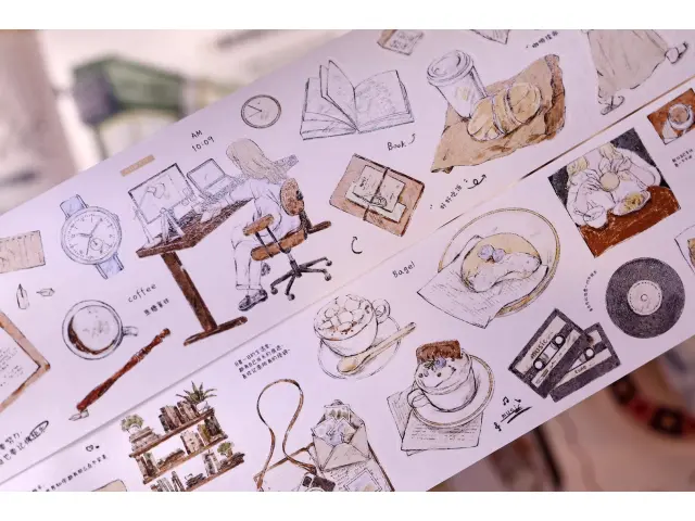Xiaobaijia Die-Cut Washi Tape  - Solo Daily Life