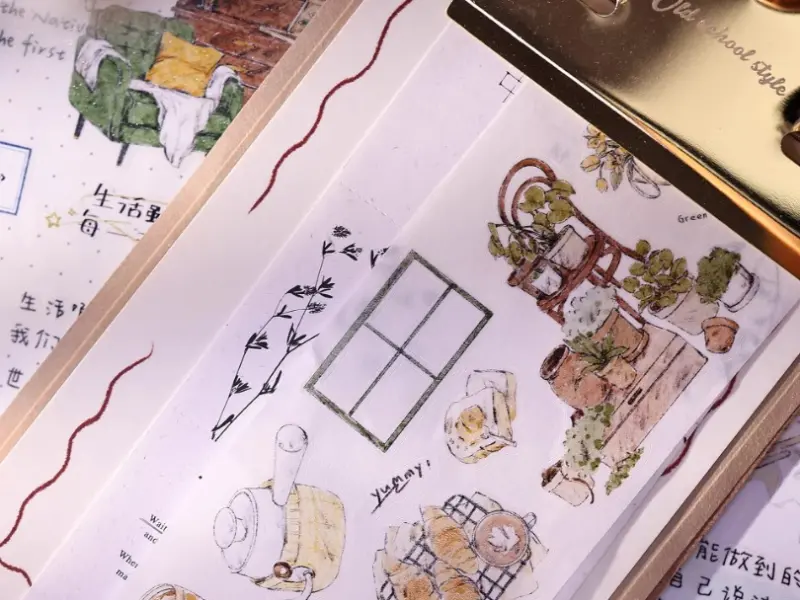 Xiaobaijia Die-Cut Washi Tape  - Solo Daily Life