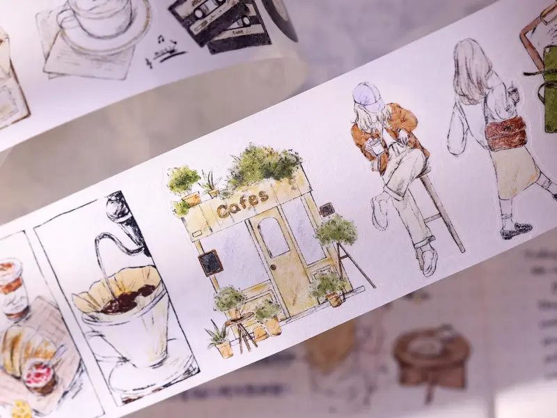 Xiaobaijia Die-Cut Washi Tape  - Solo Daily Life