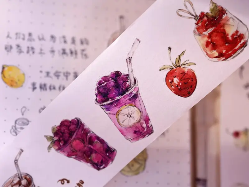Xiaobaijia Die-Cut Washi Tape - Refreshing Summer