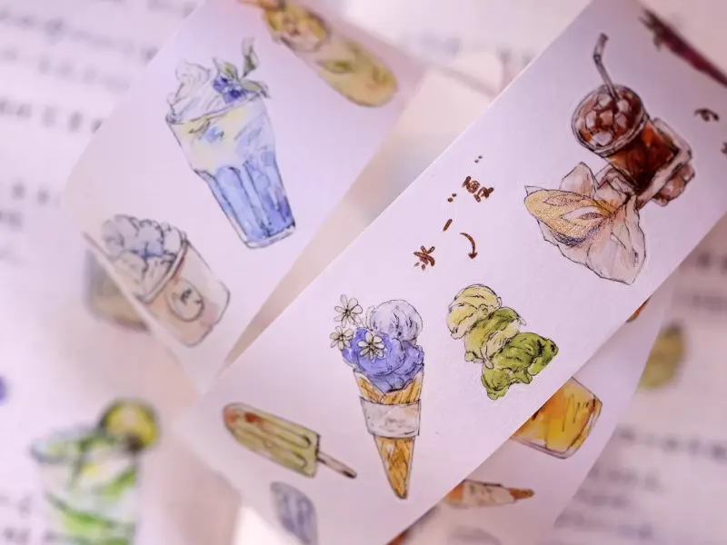 Xiaobaijia Die-Cut Washi Tape - Refreshing Summer