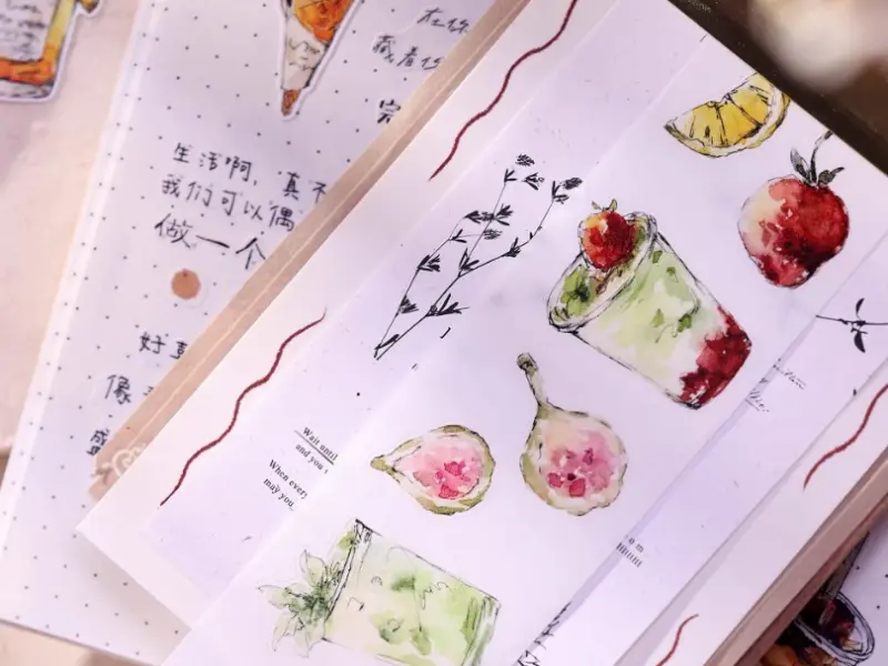 Xiaobaijia Die-Cut Washi Tape - Refreshing Summer