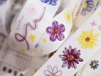 Pre-Order Xiaobaijia Die-Cut Washi Tape - Light Gauze