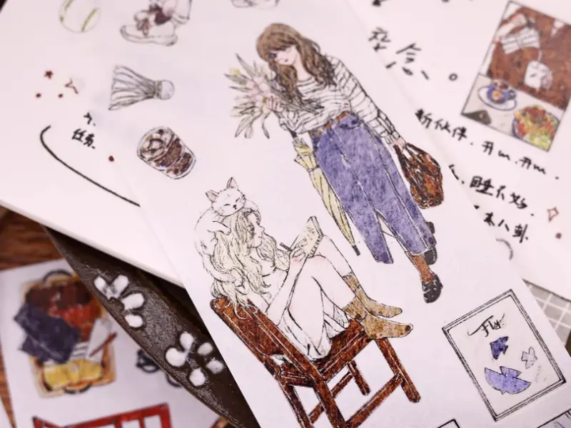 Xiaobaijia Die-Cut Washi Tape - Lifestyle