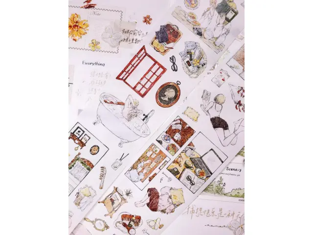 Xiaobaijia Die-Cut Washi Tape - Lifestyle