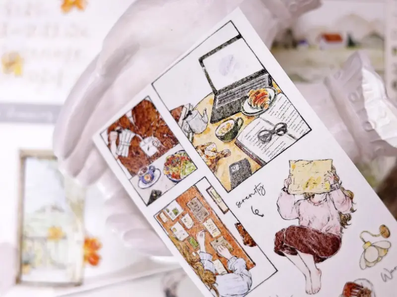 Xiaobaijia Die-Cut Washi Tape - Lifestyle