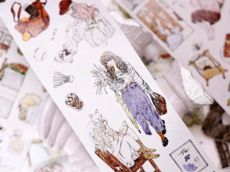 Xiaobaijia Die-Cut Washi Tape - Lifestyle