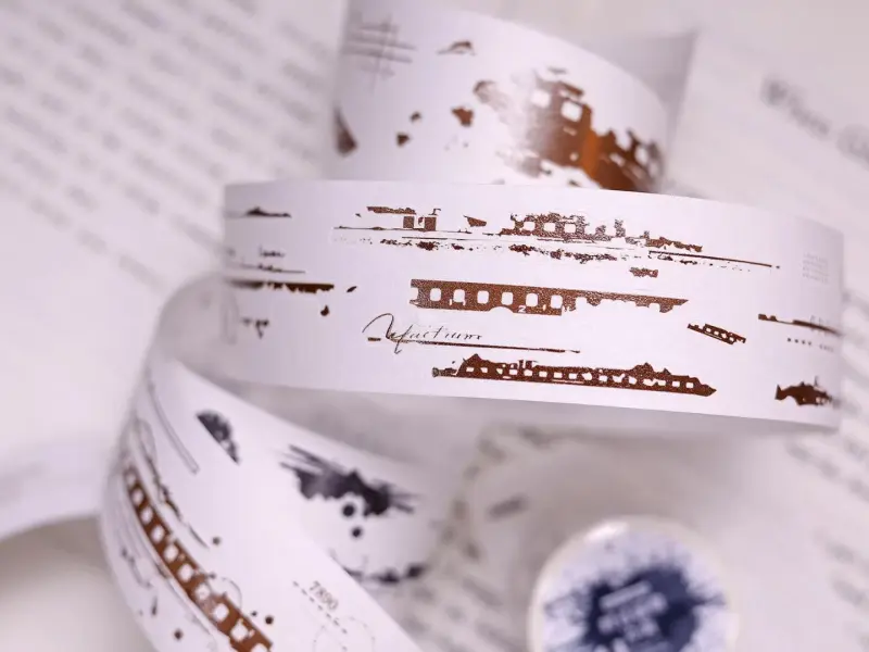 Xiaobaijia Die-Cut Washi Tape - Traces of Time Warm Tone