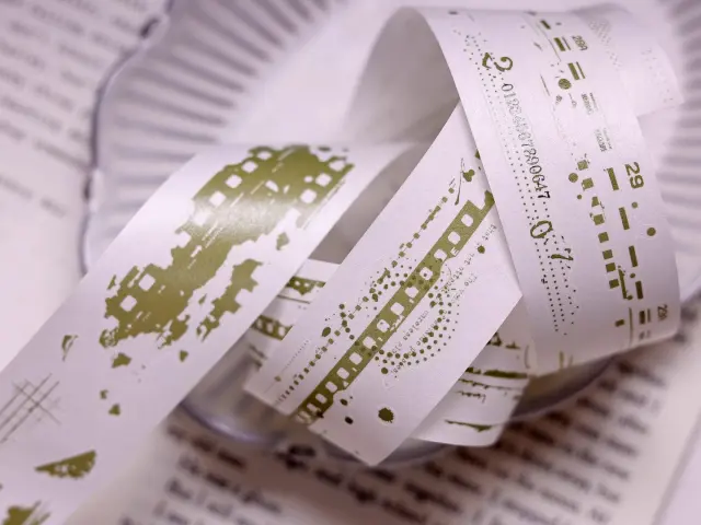 Pre-Order Xiaobaijia Die-Cut Washi Tape - Traces of Time Warm Tone