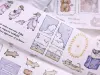 Pre-Order Xiaobaijia Die-Cut Washi Tape - Little Friends Diary