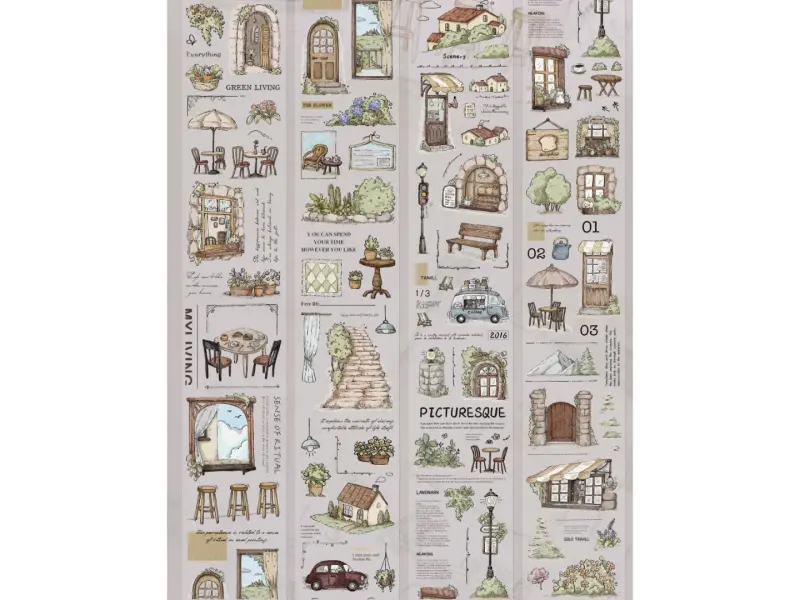 Xiaobaijia Die-Cut Matte PET Tape - Quiet Little Moments