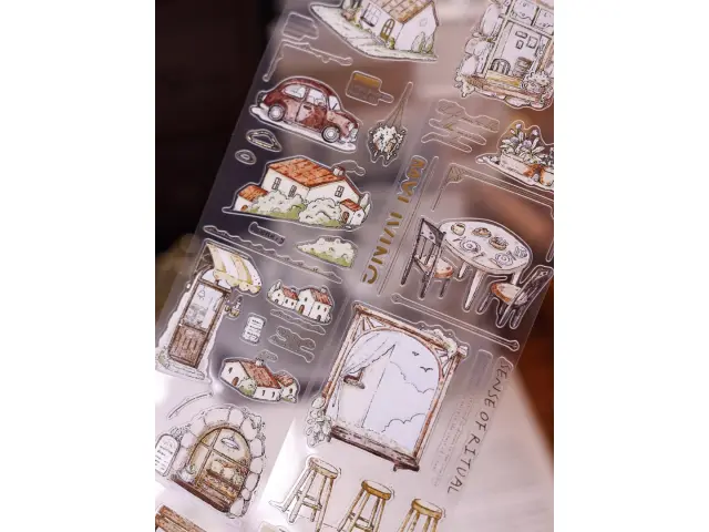 Xiaobaijia Die-Cut Matte PET Tape - Quiet Little Moments