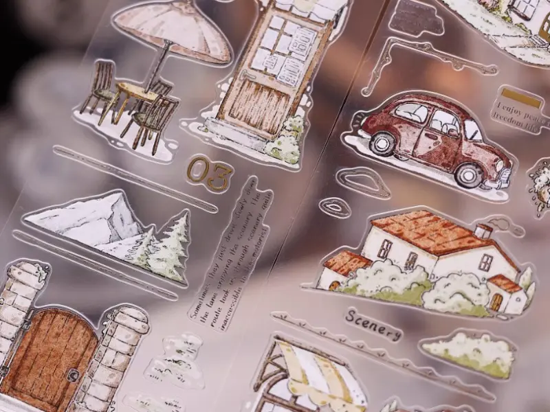 Xiaobaijia Die-Cut Matte PET Tape - Quiet Little Moments