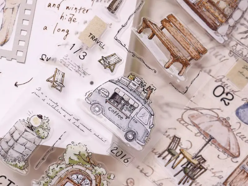 Xiaobaijia Die-Cut Matte PET Tape - Quiet Little Moments