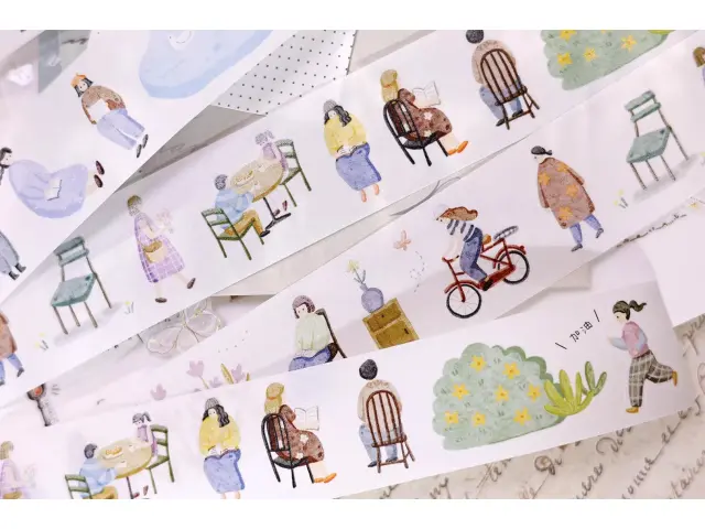 Xiaobaijia Die-Cut Washi Tape  - A Bright Day
