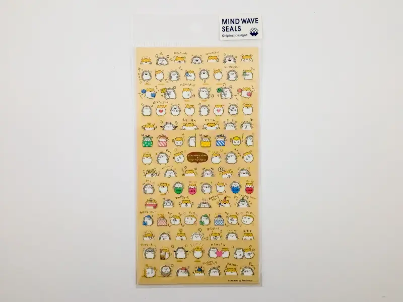 Mindwave Sticker Sheet - Hamster And Hedgehog
