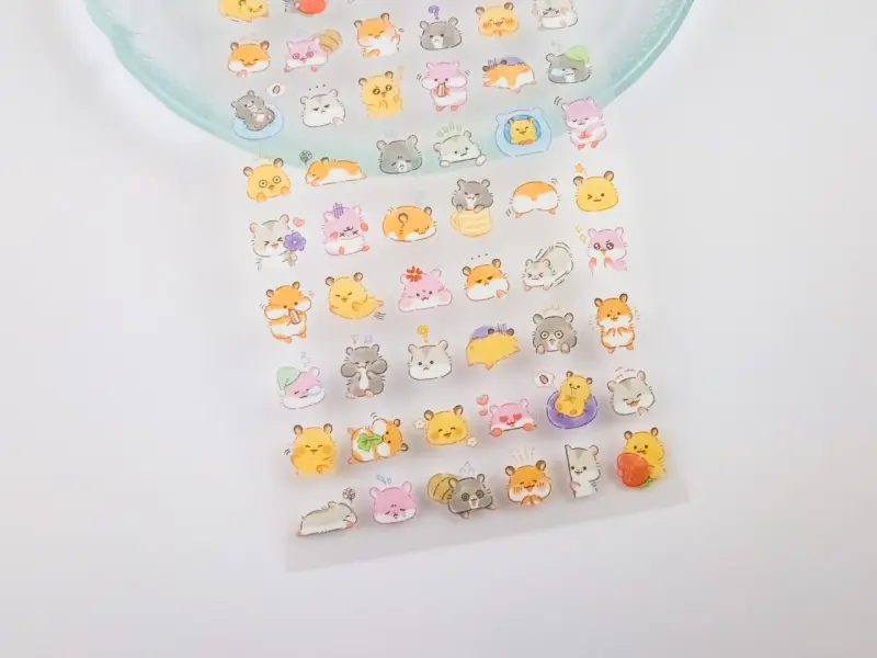 Mindwave Clear Sticker Sheet Mood Icon - Hamster