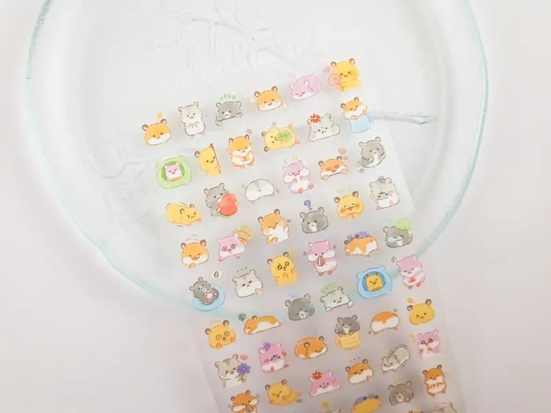 Mindwave Clear Sticker Sheet Mood Icon - Hamster
