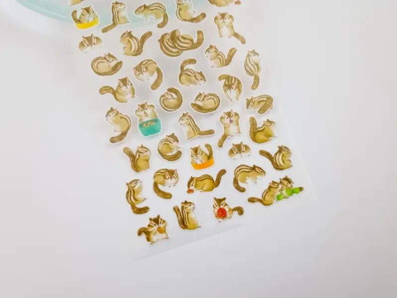 Mindwave Washi Stickers Small Animal 81232 - Chipmunks
