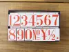 Pre-Order 36 SUBLO Stamp Set 23 x 37 mm - EXTRA BIG Numbers
