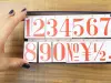 Pre-Order 36 SUBLO Stamp Set 23 x 37 mm - EXTRA BIG Numbers