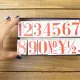 Pre-Order 36 SUBLO Stamp Set 23 x 37 mm - EXTRA BIG Numbers