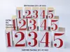 Pre-Order 36 SUBLO Stamp Set 23 x 37 mm - EXTRA BIG Numbers