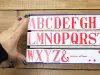Pre-Order 36 SUBLO Stamp Set 25 x 37 mm - EXTRA BIG Alphabet