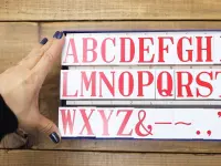 Pre-Order 36 SUBLO Stamp Set 25 x 37 mm - EXTRA BIG Alphabet