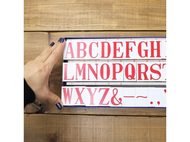 Pre-Order 36 SUBLO Stamp Set 25 x 37 mm - EXTRA BIG Alphabet