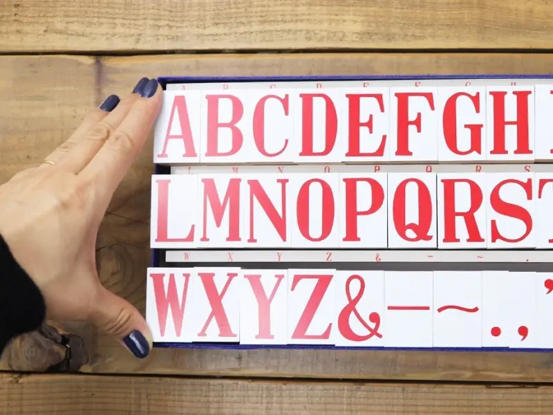 Pre-Order 36 SUBLO Stamp Set 25 x 37 mm - EXTRA BIG Alphabet