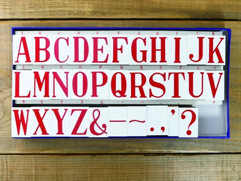 Pre-Order 36 SUBLO Stamp Set 25 x 37 mm - EXTRA BIG Alphabet