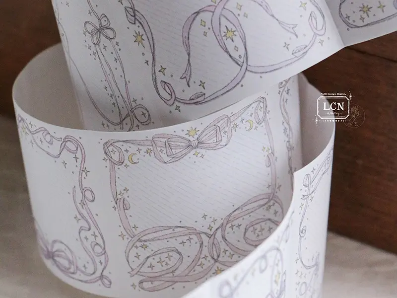 Pre-Order LCN Memo Sticker Roll - Bow Frames