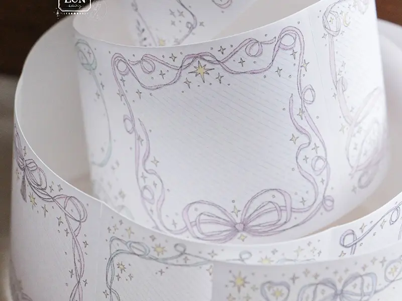 Pre-Order LCN Memo Sticker Roll - Bow Frames