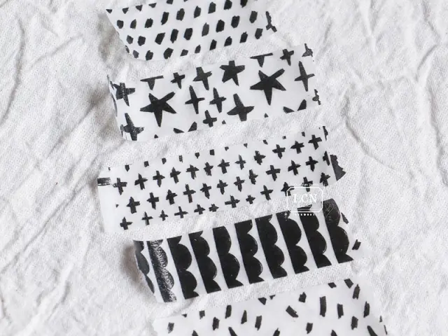 Pre-Order LCN Washi Tape - Hand Drawn Patterns