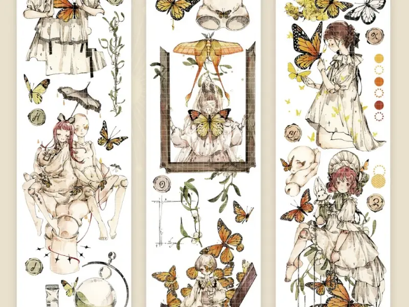 Inseason Studio Washi Tape Sample - Butterfly Box