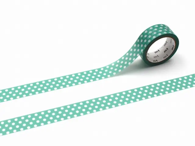 mt 1P Washi Tape Dot - Emerald Green