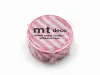 mt 1P Washi Tape Stripe - Aurora Pink