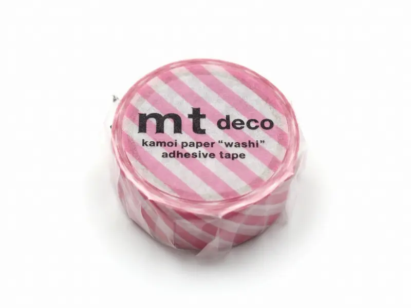 mt 1P Washi Tape Stripe - Aurora Pink