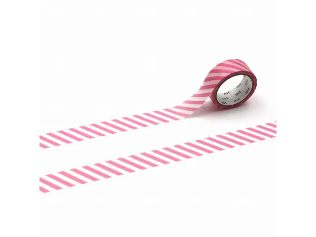 mt 1P Washi Tape Stripe - Aurora Pink
