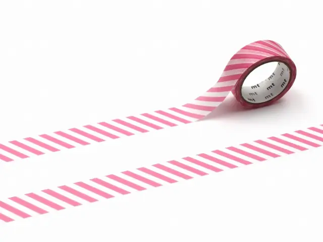 mt 1P Washi Tape Stripe - Aurora Pink