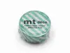 mt 1P Washi Tape Stripe - Emerald Green