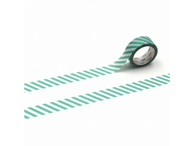 mt 1P Washi Tape Stripe - Emerald Green