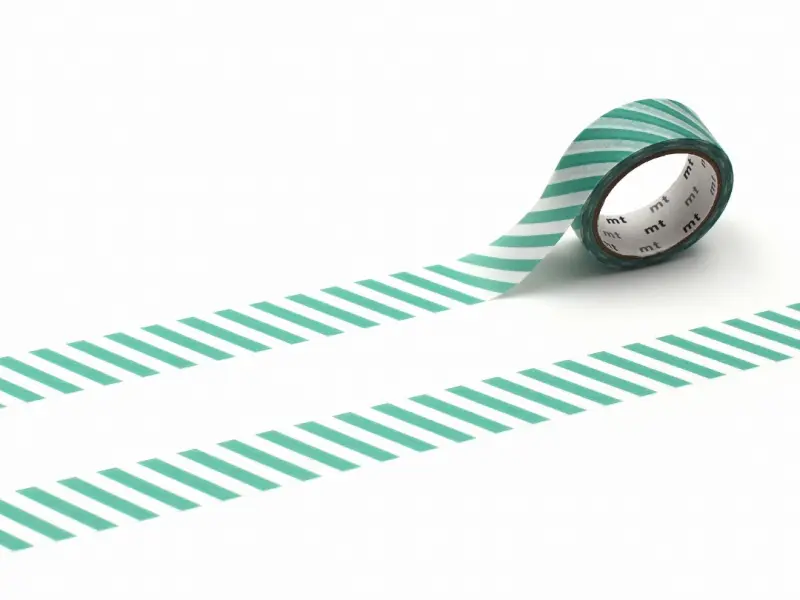 mt 1P Washi Tape Stripe - Emerald Green