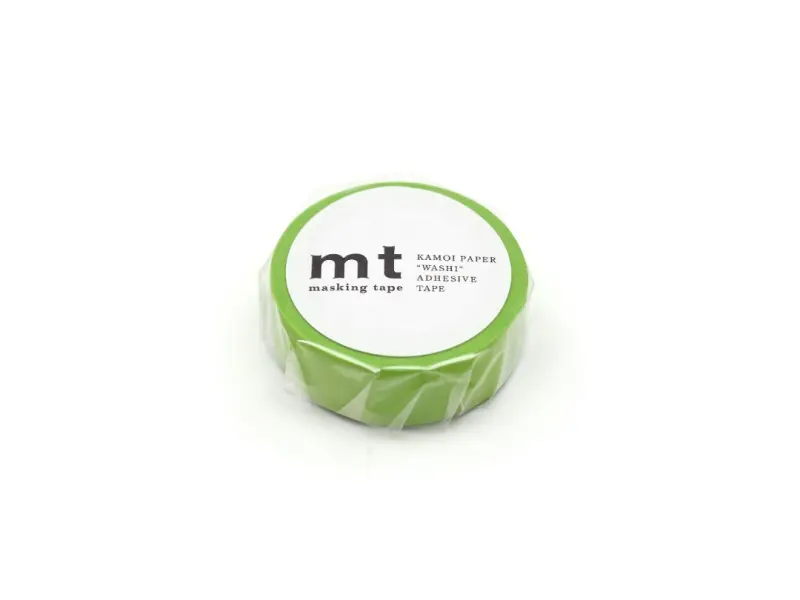 mt 1P Washi Tape - Matte Yellow Green