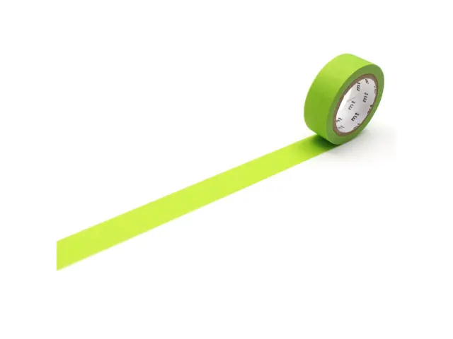 mt 1P Washi Tape - Matte Yellow Green