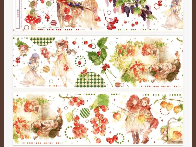 Menu Washi Tape Sample - Berry Kingdom