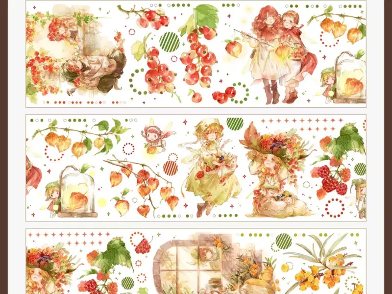 Menu Washi Tape Sample - Berry Kingdom